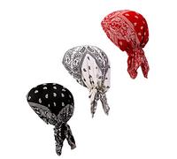 Pañuelo para la cabeza para mujeres en quimioterapia, preatado, cubrecabezas, 3 unidades, color Set6, modelo largo, Talla única