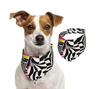 Pañuelo para mascotas con patrones psicodélicos complejos, 1 pañuelo para perro, para primavera y verano, de algodón suave, accesorios ajustables para perros pequeños, medianos, grandes, niñas, niños