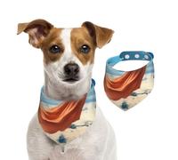 Pañuelo para mascotas, diseño de delfines bailarines, para primavera, verano, de algodón suave, accesorios ajustables para cachorros, para niñas pequeñas, medianas y grandes, cachorros pequeños