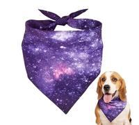 Pañuelo para perro, babero triangular para perro - Baberos triángulo bufanda bandana para perro - Soft Space Dog Bandana, Dog Triangle Starry Pañuelo para mascotas, perro, cachorro, grande chi
