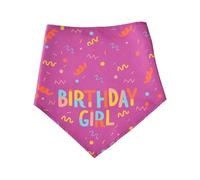 Pañuelo para perro - Babero triángulo de cumpleaños lindo con hueso para mascota, bufanda para perro, lindo hueso suave ajustable, accesorio para paseo de cachorro mediano