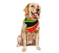 Pañuelo para Perro Bandera Grande De San Cristóbal Y Nieves Bufandas Cómodo Lavable Roupa para Caes, para Mascotas para Perros Pequeños Y Grandes, Gatos, 70x30cm