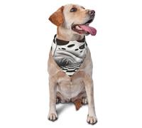 Pañuelo para perro, bufanda para mascotas con estampado completo de hongos mágicos, bandana transpirable ajustable para perros pequeños, medianos y grandes, accesorio de disfraz del Día de la
