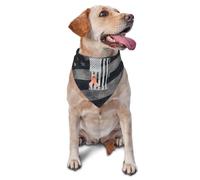 Pañuelo para Perro Cinta con La Bandera Estadounidense para Concienciar Cáncer De Endometrio Bufanda De Mascota Suave Toallas Triángulo, para Mascotas para Perros Pequeños Y Grandes, 70x30cm
