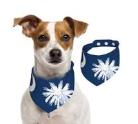 Pañuelo para perro con estampado de la bandera de Carolina del Sur, bufanda de algodón suave para perros y gatos | Otoño, Navidad, 4 de julio