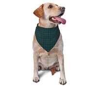 Pañuelo para Perro Cuadros Clan Campbell Tartán Verde Negro Azul Bufandas Personalizada Suave Toalla De Saliva para Perro, para Mascotas para Perros Pequeños Y Grandes, Gatos, 70x30cm