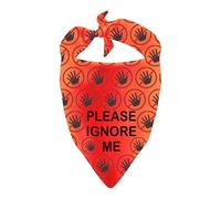 Pañuelo para perro de terapia con texto en inglés "Please Ignore Me", bufanda triangular para perro de trabajo (Ignore Me)