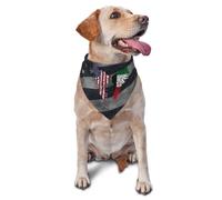 Pañuelo para Perro Estados Unidos América Kuwait Bandera De Kuwait Bufandas Suave Cómodo Triangulo Cuello Perro, para Mascotas para Perros Pequeños Y Grandes, Gatos, 70x30cm