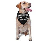 Pañuelo para Perro Soy Multitarea. Puedo Escuchar, Ignorar Y Olvidar. Triangulares para Mascotas Moda Decoración Toallas Triángulo, para Mascotas para Perros Pequeños Y Grandes, Gatos, 70x30cm