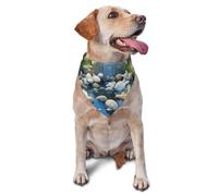 Pañuelo para perro, The church in fantasy, bufanda transpirable para mascotas, bandana de poliéster lavable ajustable para perros y gatos pequeños, medianos y grandes, accesorio suave de moda diaria y