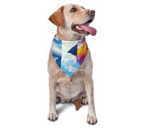 Pañuelo para perro, un palacio flotando en el cielo, bufanda para mascotas con estampado completo, bandana transpirable ajustable para perros pequeños, medianos y grandes, accesorio de disfraz del Día