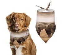 Pañuelo para perros con diseño de elefantes y animales salvajes, bufanda triangular suave personalizada para mascotas, lavable, ajustable, ligera, transpirable, para mascotas pequeñas, medianas y