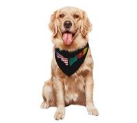 Pañuelo para Perros Y Gatos 30X70Cm Bandera De Estados Unidos Y Camerún Bufanda De Mascota Baberos Triangulares Algodón Triángulo Baberos Bufandas para Gatos Perros Grandes Medianos Pequeños