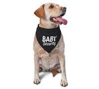 Pañuelo para Perros Y Gatos Seguridad En Capacitación, Anuncio De Embarazo, Revelación De Género (Negro) Bufanda De Mascota Baberos Triangulares Lavable Pañuelo Triangular Mascotas