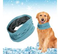 Pañuelo Perros Refrescante,Collar Refrigerante Perro, Bandana para Perros Refrigerante Transpirable,Collar de Enfriamiento para Perro, Accesorios para Refrescar al Mascotas Perros en Verano (BLU/M)