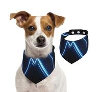 Pañuelo reversible de algodón para perro, diseño de mariposa de ciencia ficción, babero ajustable para perros pequeños y grandes, para cumpleaños, boda, impresión de doble cara
