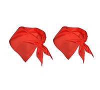 Pañuelo Rojo San Fermín Unisex para Fiestas, Triangular, 100% Poliéster, 100x50 cm, Ligero y Transpirable, Bandana Roja, Pañuelo Rojo, Traaje San Fermin, Pañuelo Peñas, Pañuelo San Fermines (2)