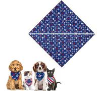 Pañuelo triangular con bandera americana, pañuelo para el cuello de perro, pañuelo unisex con patrón de bandera de Estados Unidos, accesorios patrióticos para niños y niñas, baberos ligeros y