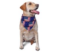 Pañuelo Triangular para Perros con la Bandera de Nueva Zelanda y Estados Unidos, Babero Ajustable para Gatos, 11.8 x 27.5 Pulgadas.