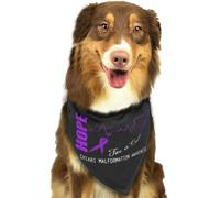Pañuelo Triangular para Perros con Mensaje Esperanza de una Cura para la concientización sobre la malformación de Chiari. Accesorios para Perros y Gatos. 72