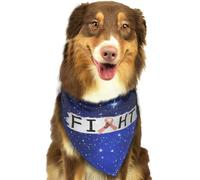 Pañuelo Triangular Suave para Perros y Gatos para la Lucha contra el cáncer de útero. Accesorios para Mascotas.