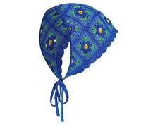 Pañuelo versátil para el pelo, diseño de flores, turbante para mujer, accesorios para el cabello, diademas de ganchillo