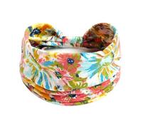 Pañuelos Cabeza Mujer Diademas estampadas for mujer, anchas, de algodón, elásticas y anudadas, accesorios antideslizantes for el cabello for hacer ejercicio.(Color-44)