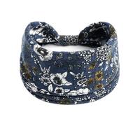 Pañuelos Cabeza Mujer Diademas estampadas for mujer, anchas, de algodón, elásticas y anudadas, accesorios antideslizantes for el cabello for hacer ejercicio.(Color-42)