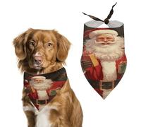Pañuelos de Pascua de Papá Noel para perros pequeños, medianos y grandes, gatos, bufanda para mascotas, baberos lindos de poliéster. Bufanda triangular para mascotas, regalo personalizado de