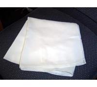 Pañuelos de seda habotai 100% para pintar/teñir, cuadrados, color blanco, 111,8 x 111,8 cm, cosidas a máquina