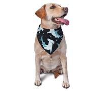 Pañuelos Lavables para Perros, Gatos y Cachorros con diseño de tiburón Martillo en Acuarela