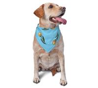 Pañuelos Lavables para Perros, Gatos y Cachorros con Tulipanes Amarillos Dibujados a Mano