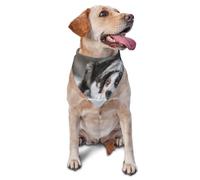 Pañuelos Lavables para Perros, Pastor Australiano, Invierno, Blanco Nieve, Gris, para Cachorros y Gatos.