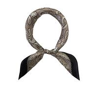 Pañuelos ligeros, cuadrados y pequeños para la cabeza de 100 % seda de morera y satén para mujer, para dormir, 53 x 53 cm, S