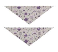 Pañuelos mágicos de Halloween para perros, bufanda ajustable para mascotas para niños y niñas, lindo juego de vacaciones para perros y gatos, talla L