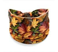 Pañuelos Mujer Colorful print knotted high elasticity polyester cotton blend soft widened headband hair accessory(Color-10)