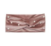 Pañuelos Mujer Diadema cruzada de terciopelo for mujer, hecha a mano, con perla simulada ancha, nudo elástico, turbante, vendaje, accesorio for el cabello(Color-06)