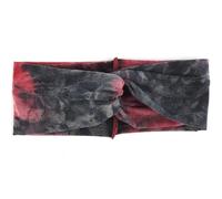 Pañuelos Mujer Diademas de algodón teñido anudado for mujer, bandas elásticas for el cabello, diadema deportiva, turbante yoga, tocado(Black red)