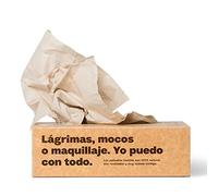 Pañuelos Papel Caja Reciclado Facial Tissues con Dispensador Eco, 1 caja con 150 pañuelos