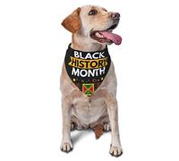 Pañuelos para Perro del Mes de la Historia Negra, Bufanda para Mascotas, Babero Triangular, pañuelo Ajustable para niño y niña, Accesorios para Cachorros pequeños, medianos y Grandes