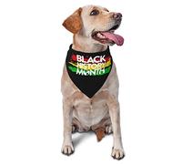 Pañuelos para Perro del Mes de la Historia Negra, Bufanda para Mascotas, Babero Triangular, pañuelo Ajustable para niño y niña, Accesorios para Cachorros pequeños, medianos y Grandes