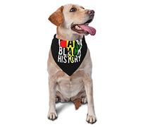 Pañuelos para Perro del Mes de la Historia Negra, Bufanda para Mascotas, Babero Triangular, pañuelo Ajustable para niño y niña, Accesorios para Cachorros pequeños, medianos y Grandes