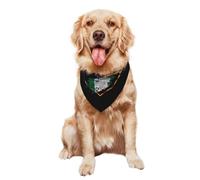 Pañuelos para Perros 30X70Cm Bandera De Estados Unidos Y Bandera De Nigeria Bufanda De Mascota Bandana Collar Duradero Pañuelo Triangular Mascotas para Gatos Perros Grandes Medianos Pequeños