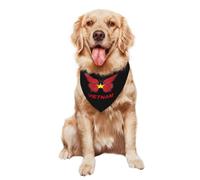 Pañuelos para Perros 30X70Cm Bandera Vietnamita Vintage De Vietnam con Mariposa Bufanda De Mascota Bandana Collar Personalizada Pañuelo Triangular Mascotas para Gatos Perros