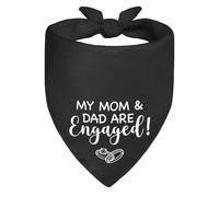 Pañuelos para Perros 30X70Cm Mis Padres Están Comprometidos. Son Negros. Bufanda De Mascota Bandana Collar Duradero Pañuelo Triangular Mascotas para Gatos Perros Grandes Medianos Pequeños