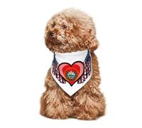 Pañuelos para Perros ala De La Bandera Estadounidense con El Escudo De Armas De El Salvador Bufanda Triangular Clásico Triangulares para Mascotas Personalizadas Bufanda De Mascota para Gatos