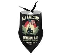 Pañuelos para Perros All Gave Some Some Gave All Memorial Day Cachorro Mascota Baberos de Cuello en V Bufanda Triangular Pañuelo Ajustable Accesorios para Cachorros pequeños, medianos y Grandes Gatos
