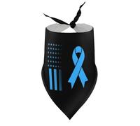 Pañuelos para Perros, con Cuello en V, para concientizar sobre el maltrato Infantil, Bufanda Triangular Ajustable, Accesorios para Cachorros y Gatos pequeños, medianos y Grandes.