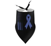 Pañuelos para Perros con Cuello en V para concientizar sobre el síndrome del intestino Irritable, Bufanda Triangular Ajustable, Accesorios para Cachorros y Gatos pequeños, medianos y Grandes.