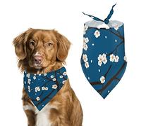 Pañuelos para Perros con diseño de Flor de Ciruelo, Baberos Triangulares para Perros, Bufanda Linda para Mascotas, pañuelo para Mascotas pequeñas, Medianas y Grandes